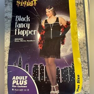 Plus size flapper halloween costume